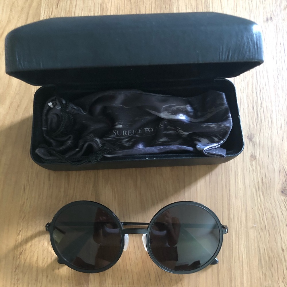 Surface to Air, round, black sunglasses